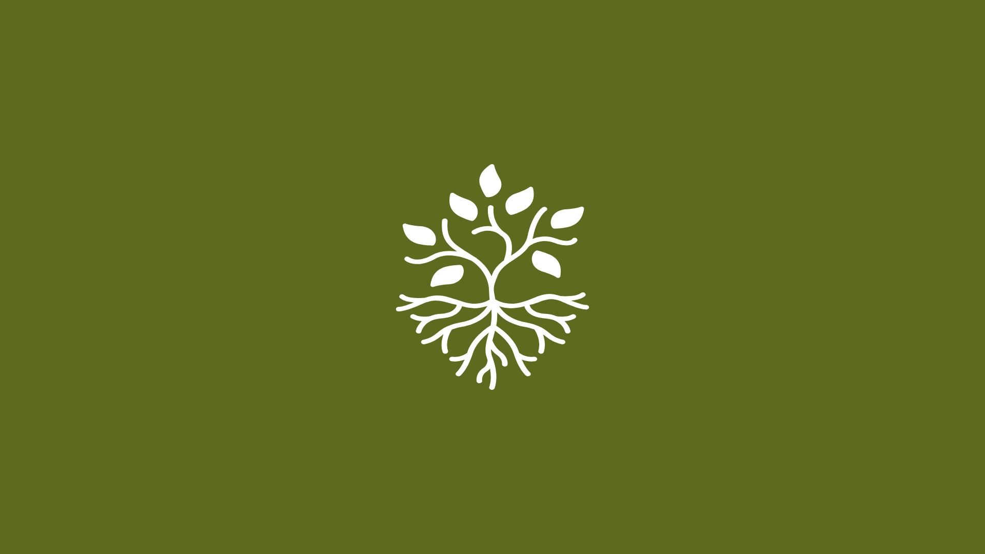 Símbolo da MATRIA em branco sobre fundo verde-oliva