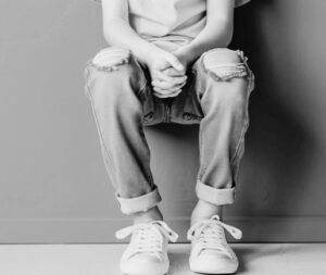 Capa do Relatório Cass com criança em sala de espera médica