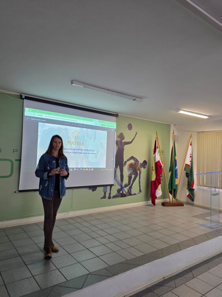 Celina Lazzari apresenta defesa das categorias femininas ao Conselho Estadual de Esporte de Santa Catarina