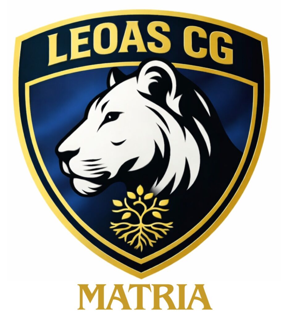 Escudo do time de futebol feminino amador Leoas MATRIA C.G.