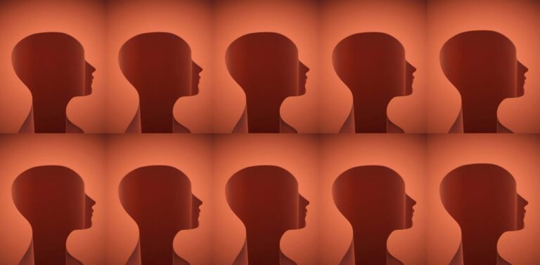 Ilustração de perfis de mulheres em silhueta sobre debate após massacre no CAnadá