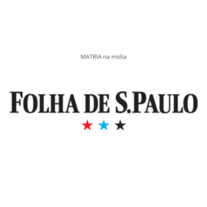 Logo da Folha de São Paulo ilustrando postagem sobre matéria que menciona a MATRIA