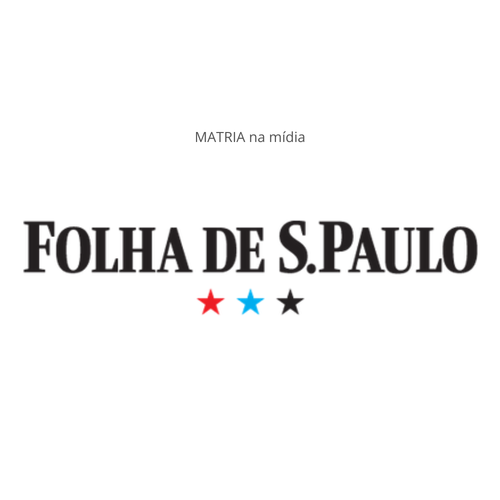 Logo da Folha de São Paulo ilustrando postagem sobre matéria que menciona a MATRIA