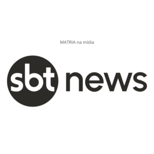Logo do programa SBT News que entrevistou Celina Lazzari, diretora da MATRIA