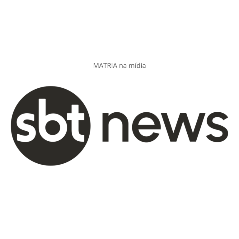 Logo do programa SBT News que entrevistou Celina Lazzari, diretora da MATRIA
