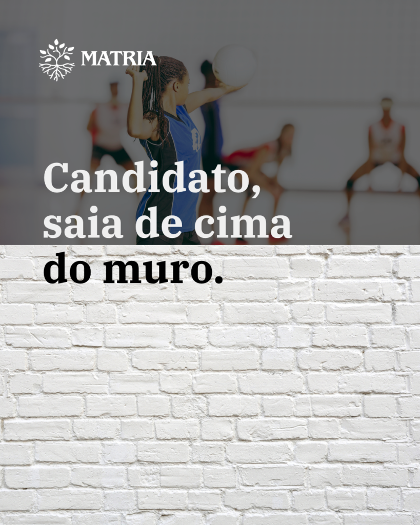 Post intagram MATRIA sobre esportes