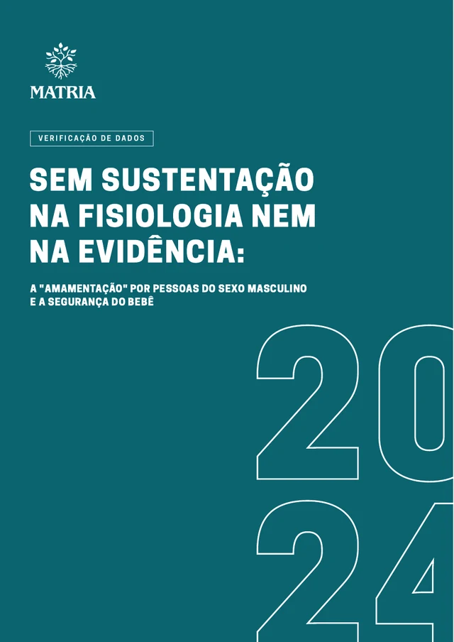 Capa do documento: A afirmação de que pessoas trans do sexo masculino podem amamentar é falsa