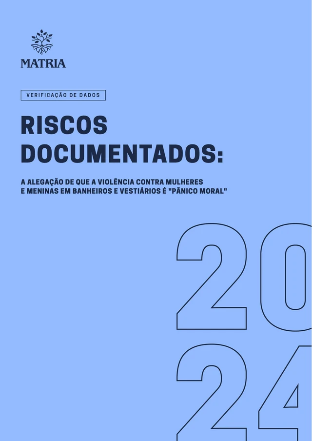 Capa do documento: Se preocupar com banheiros exclusivos para mulheres não é "pânico moral"