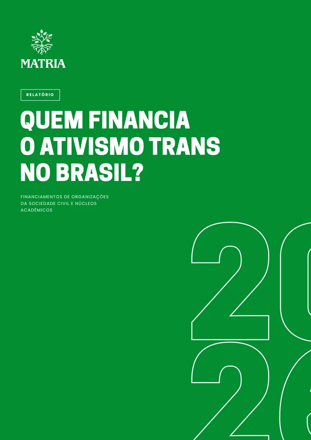 Capa do documento: Financiamento estrangeiro ao ativismo trans no Brasil